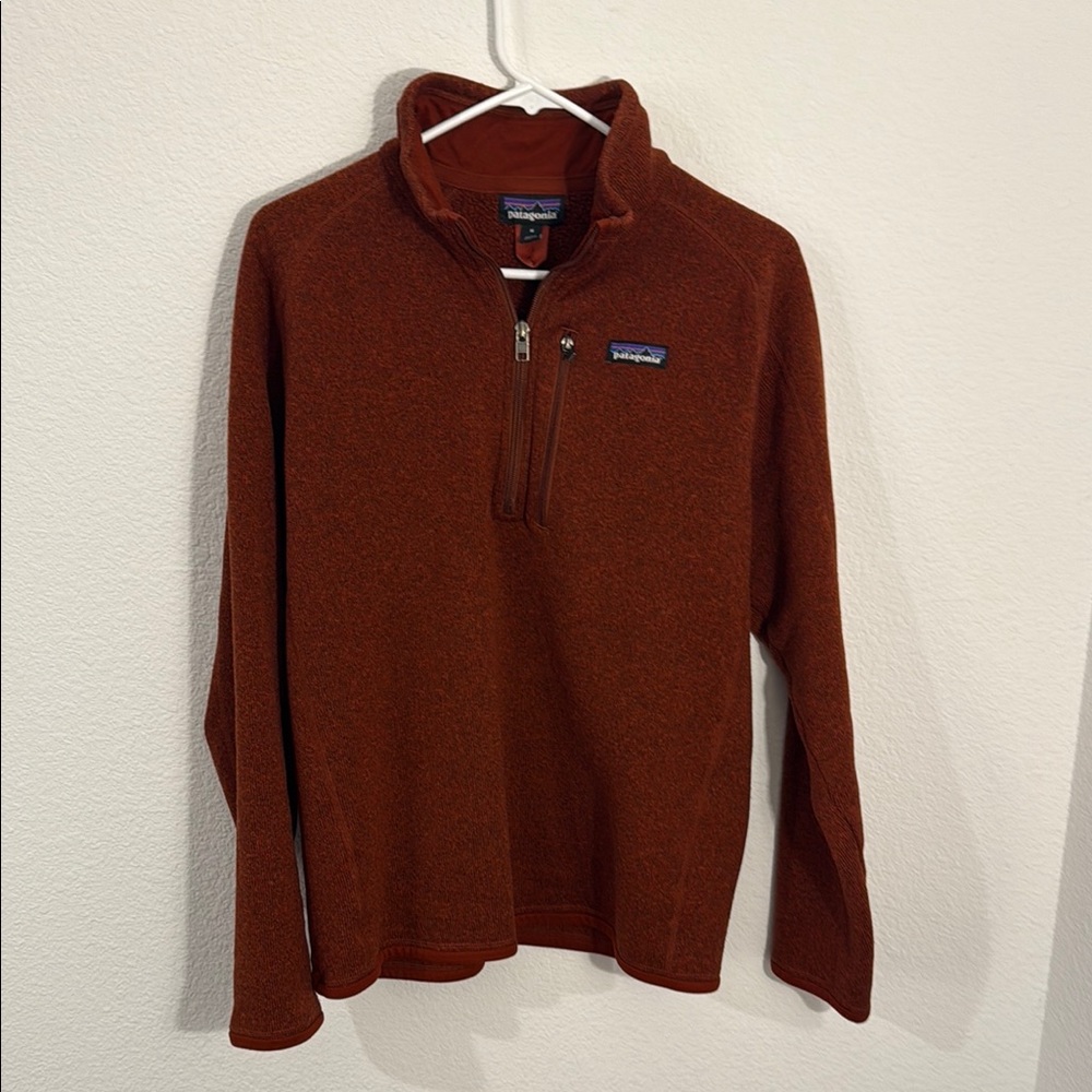 Patagonia Brown Zip Up Sweater Fleece